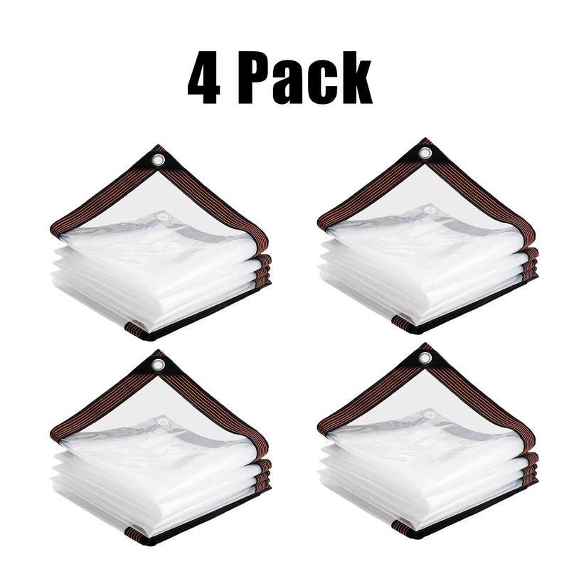 10x13ft Durable Transparent Heavy-Duty Tarpaulin