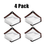 10x13ft Durable Transparent Heavy-Duty Tarpaulin