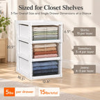 Stackable Storage Drawer System with Slide-Out Bins