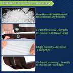 10x13ft Durable Transparent Heavy-Duty Tarpaulin