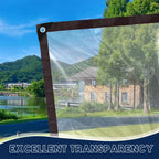 10x13ft Durable Transparent Heavy-Duty Tarpaulin
